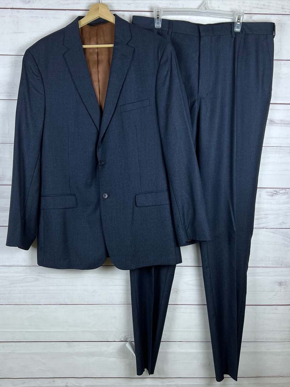 Jos. A. Bank Suit Set Mens 44L 39W Gray Joseph Slim Fit Wool 2-Button NEW